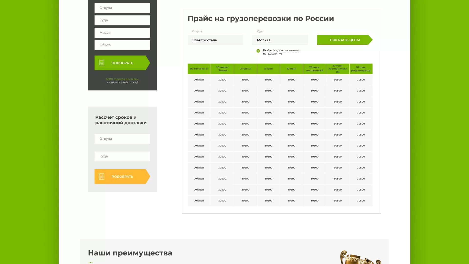 Разработка логотипа и сайта компании «Инком-Логистика» в Первомайске